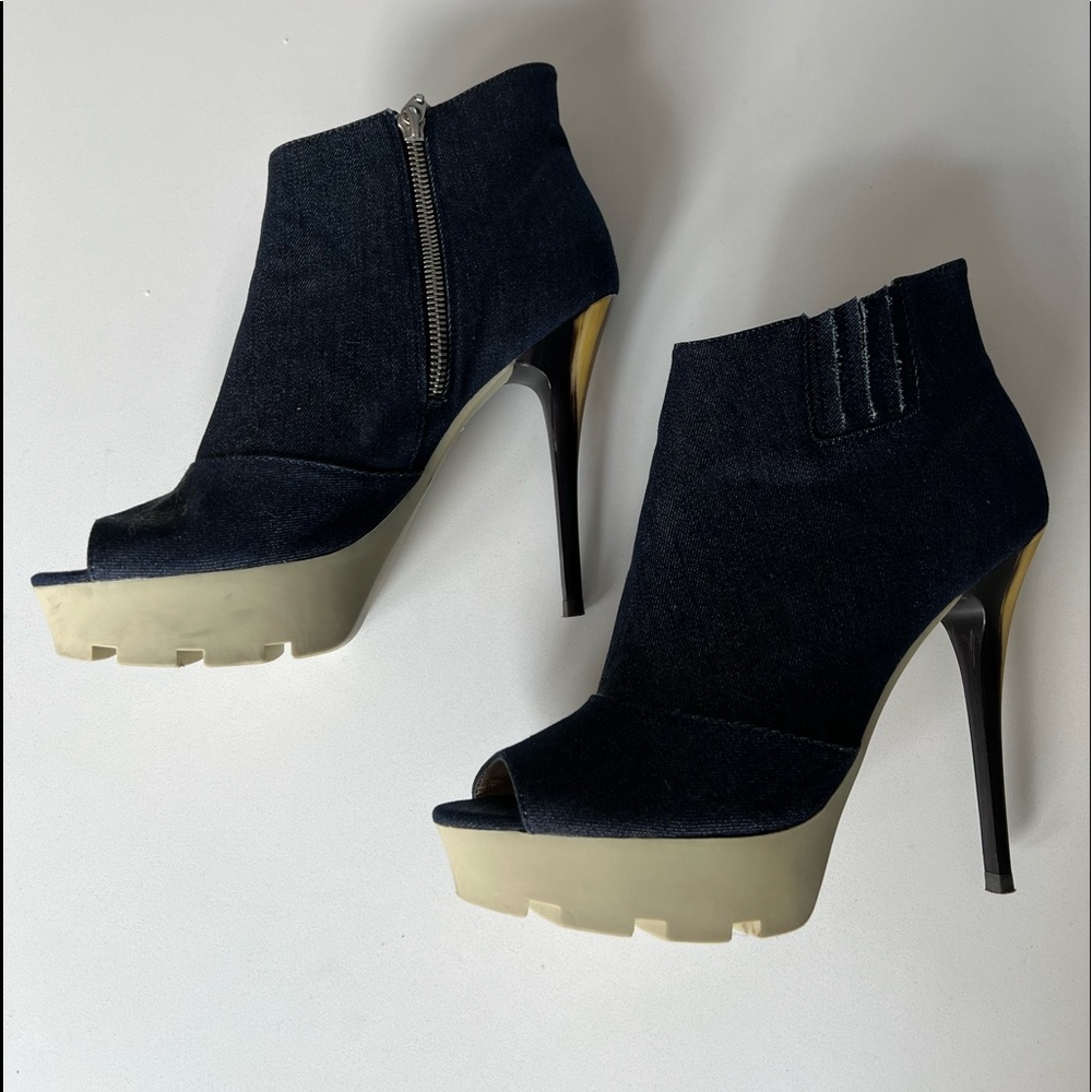 Jean Michael Cazabat open toe booties